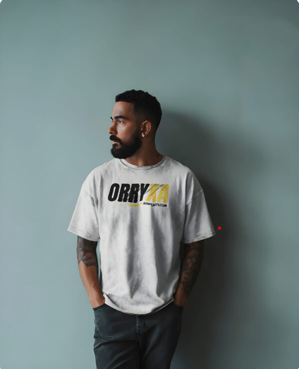 ORRYXA Premium Oversized White T-Shirt | 240 GSM French Terry Cotton | Limited Edition 30 pcs - Image 2
