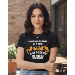 I have squirrels orryxa Women's Regular T-Shirt for Women (Black | Cotton | 220 GSM)