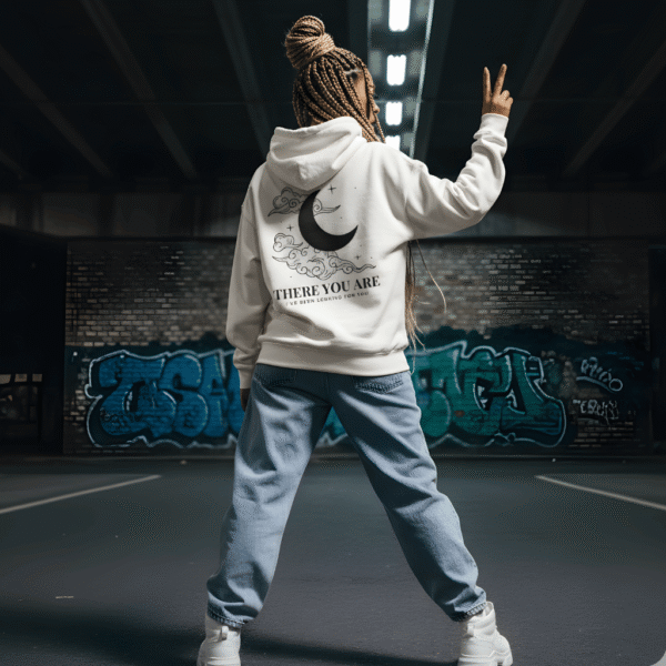 Orryxa Premium White Women’s Oversized Hoodie | 320 GSM Fleece Cotton | Streetwear Comfort - Image 1