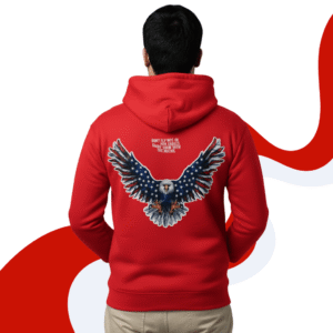 Duck printed Premium Red Hoodie – 320 GSM heavyweight Oversized Streetwear by ORRYXA