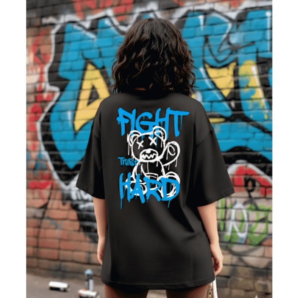 17 Orryxa 220 GSM Black Heavyweight Cotton Oversized Tee for Women – Fashion Meets Comfort - Image 1