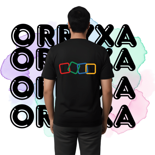 Zoho printed T-shirt ORRYXA 220 Gsm Black Premium Regular Fit T-Shirt - Image 2