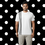 Stript printed Sinker Cotton Compact Yarn 220 GSM Regular Fit T-Shirt | Premium Soft Touch Daily Wear Tee for Men & Women