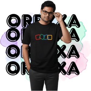 Zoho printed T-shirt ORRYXA 220 Gsm Black Premium Regular Fit T-Shirt