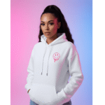 Orryxa Premium White Women’s Oversized Hoodie | 320 GSM Fleece Cotton | Streetwear Comfort - Image 2