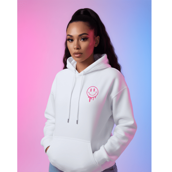 Orryxa Premium White Women’s Oversized Hoodie | 320 GSM Fleece Cotton | Streetwear Comfort - Image 2