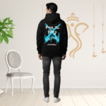 Break the rules premium Black Hoodie – 320 GSM Heavyweight Fleece Streetwear by ORRYXA - Image 2