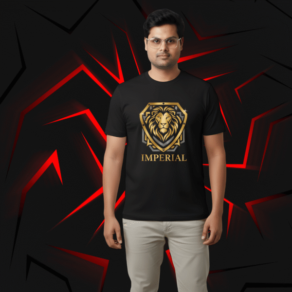 Imperial Sinker Cotton Compact Yarn 220 GSM Regular Fit T-Shirt Comfort Meets Everyday - Image 1