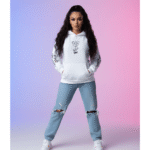 Orryxa Premium White Women’s Oversized Hoodie | 320 GSM Fleece Cotton | Streetwear Comfort - Image 2