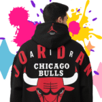 Jordan premium Black Hoodie – 320 GSM Heavyweight Fleece Streetwear by ORRYXA