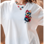 Orryxa Classic White Cotton Oversized T-Shirt for Women – Relaxed Fit, Soft & Breathable - Image 2