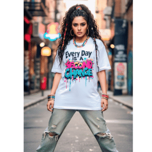 Orryxa Women’s Premium 220 GSM Oversized Cotton T-Shirt – Trendy White Streetwear Fit