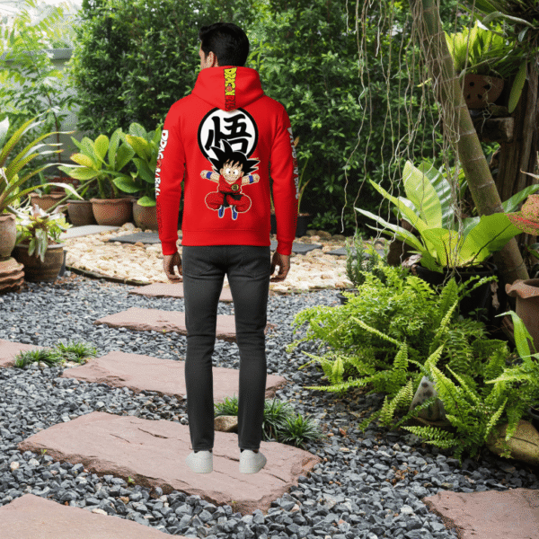 Duck printed Premium Red Hoodie – 320 GSM heavyweight Oversized Streetwear by ORRYXA - Image 3