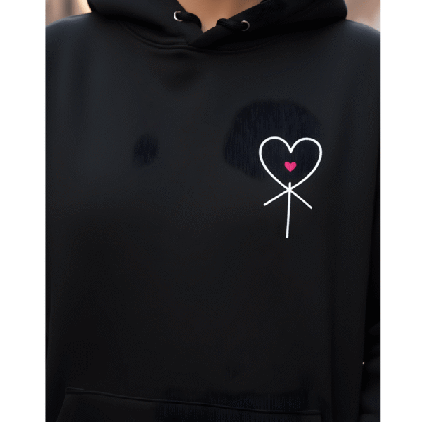 The Girls live Jesus Orryxa Premium Black Women’s Oversized Hoodie | 320 GSM Fleece Cotton | Streetwear Comfort - Image 3