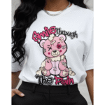 You're doing great sweetie Orryxa Women's Oversized T-Shirt for Women (White | Cotton | 240 GSM)