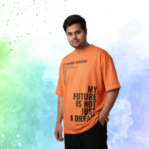 My Future is not a dream Premium 240 GSM Oversized Printed T-Shirt for Men