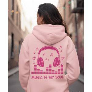 Orryxa Premium Pink Women’s Oversized Hoodie | 320 GSM Fleece Cotton | Streetwear Comfort