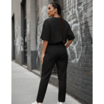 Always support you Orryxa Women's Oversized T-Shirt for Women (Black | Cotton | 240 GSM) - Image 2