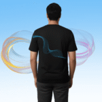 Vibes makes you 220 gsm Black Premium Regular Fit T-Shirt - Image 2