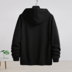Rabbit cartoon premium Black Hoodie – 320 GSM Heavyweight Fleece Streetwear by ORRYXA - Image 2
