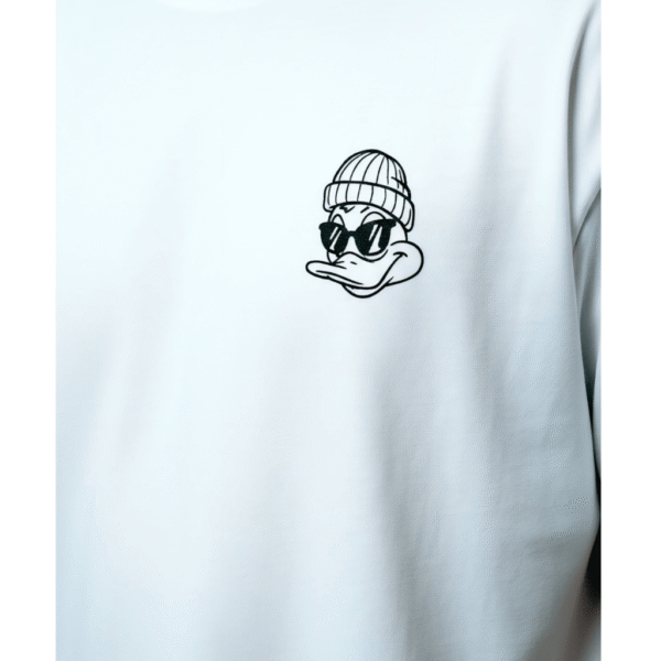 Orryxa Premium Oversized T-Shirt for Men (White | 280 GSM | 100% Cotton) - Image 3