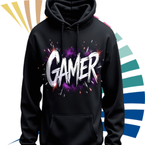 Gamer premium Black Hoodie – 320 GSM Heavyweight Fleece Streetwear by ORRYXA