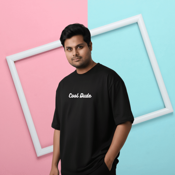 Cool Dude Premium 240 GSM Oversized Printed T-Shirt for Men - Image 2
