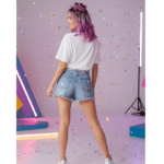 ShowGirl Era Orryxa Women's Oversized T-Shirt for Women (White | Cotton | 240 GSM) - Image 3