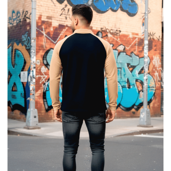 Polo Full Sleeve T-Shirt for Men – Premium Honeycomb Fabric | 220 GSM - Image 3