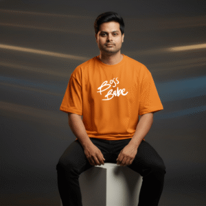 Stylish Sinker Cotton Compact Yarn 220 GSM Regular Fit T-Shirt Comfort Meets Everyday