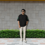 The Monkey boy cotton 240 GSM Oversized Printed T-Shirt for Men - Black - Image 2