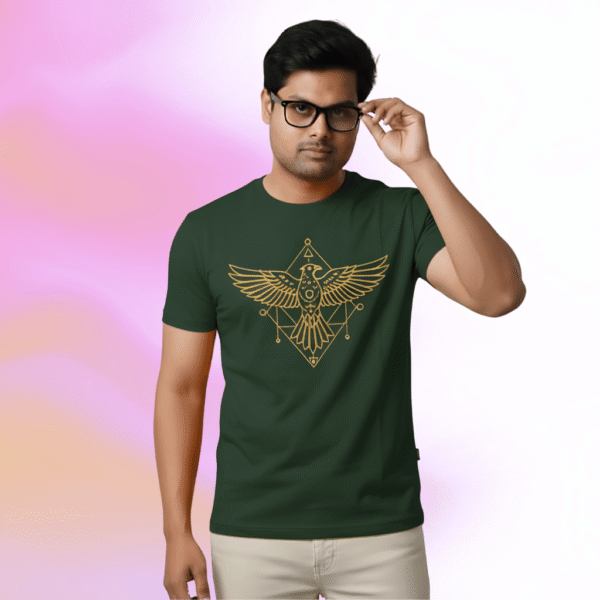 9 Unique design Sinker Cotton Compact Yarn 220 GSM Regular Fit T-Shirt Comfort Meets Everyday - Image 1