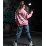 Orryxa Premium Pink Women’s Oversized Hoodie | 320 GSM Fleece Cotton | Streetwear Comfort