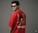 Dragon Ball Z Back Print T-Shirt – Red 240 GSM French Terry Cotton, Premium Oversized Streetwear Tee